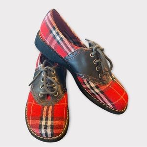 90s Vintage Rampage Plaid Bowling Style Shoes